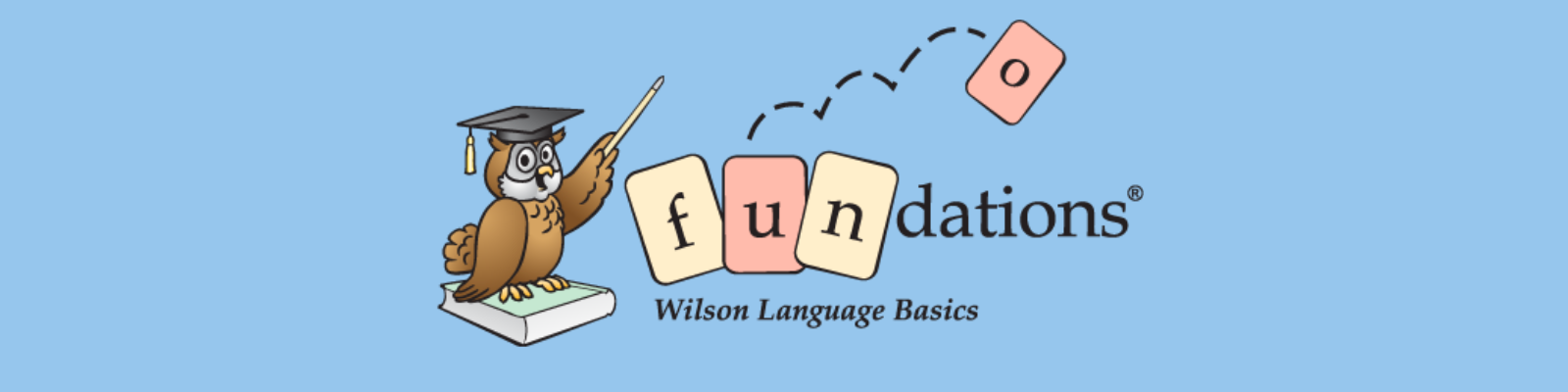 Fundations Owl with Fundations logo on a light blue background
